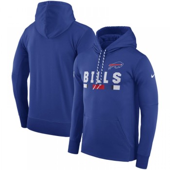 Men's Buffalo Bills Royal Sideline Team Name Performance Pullover Hoodie Men's Buffalo Bills Royal Sideline Team Name Performance Pullover Hoodie