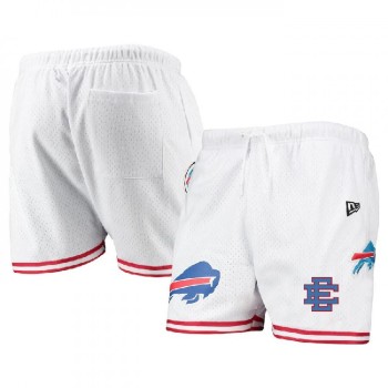 Men's Buffalo Bills Pro White/Red Mesh Shorts Men's Buffalo Bills Pro White/Red Mesh Shorts