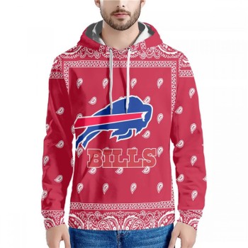 Men's Buffalo Bills Red Pullover Hoodie Men's Buffalo Bills Red Pullover Hoodie