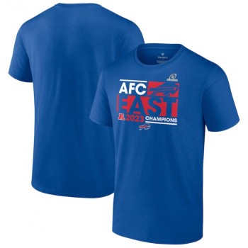 Men's Buffalo Bills Royal 2023 AFC East Division Champions Conquer T-Shirt Men's Buffalo Bills Royal 2023 AFC East Division Champions Conquer T-Shirt