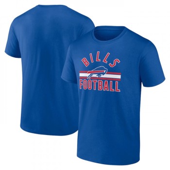 Men's Buffalo Bills Royal Arch Stripe T-Shirt Men's Buffalo Bills Royal Arch Stripe T-Shirt