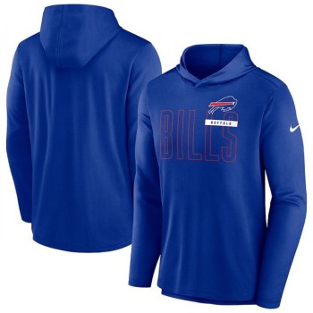 Men's Buffalo Bills Royal Lightweight Performance Hoodie Long Sleeve T-Shirt Men's Buffalo Bills Royal Lightweight Performance Hoodie Long Sleeve T-Shirt