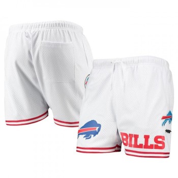 Men's Buffalo Bills White Mesh Shorts Men's Buffalo Bills White Mesh Shorts