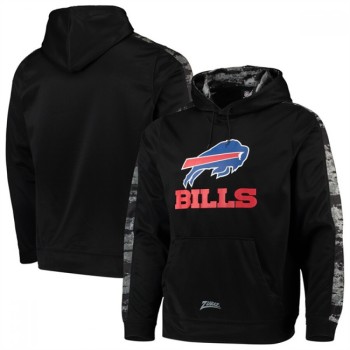 Men's Buffalo Bills Zubaz Black Tonal Oxide Pullover Hoodie Men's Buffalo Bills Zubaz Black Tonal Oxide Pullover Hoodie