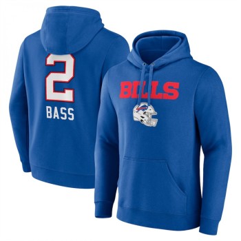 Men's Buffalo Bills #2 Tyler Bass Blue Team Wordmark Player Name & Number Pullover Hoodie Men's Buffalo Bills #2 Tyler Bass Blue Team Wordmark Player Name & Number Pullover Hoodie