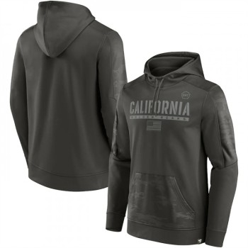 Men's California Golden Bears Olive OHT Military Appreciation Guardian Pullover Hoodie Men's California Golden Bears Olive OHT Military Appreciation Guardian Pullover Hoodie