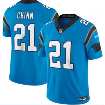 Men's Carolina Panthers #21 Jeremy Chinn Blue 2023 F.U.S.E. Vapor Untouchable Stitched Football Jersey Men's Carolina Panthers #21 Jeremy Chinn Blue 2023 F.U.S.E. Vapor Untouchable Stitched Football Jersey