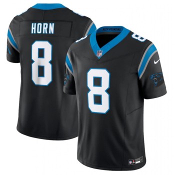 Men's Carolina Panthers #8 Jaycee Horn Black 2023 F.U.S.E. Vapor Untouchable Stitched Football Jersey Men's Carolina Panthers #8 Jaycee Horn Black 2023 F.U.S.E. Vapor Untouchable Stitched Football Jersey