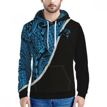 Men's Carolina Panthers Black/Blue Hoodie