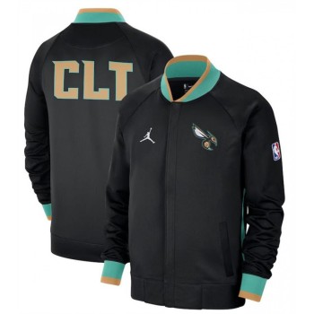 Men's Charlotte Hornets Black 2022/23 City Edition Full-Zip Jacket