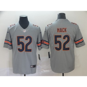 Men's Chicago Bears #52 Khalil Mack Silver Inverted Legend Stitched NFL Jersey