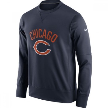 Men's Chicago Bears Navy Sideline Circuit Performance Sweatshirt Men's Chicago Bears Navy Sideline Circuit Performance Sweatshirt