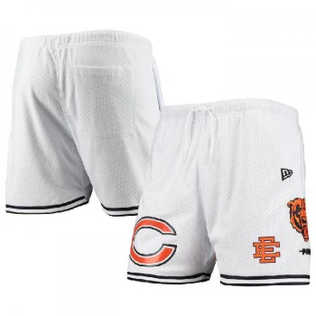 Men's Chicago Bears Pro White/Black Mesh Shorts Men's Chicago Bears Pro White/Black Mesh Shorts