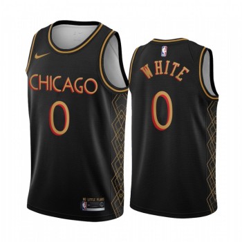 Men's Chicago Bulls #0 Coby White 2020 Black City Edition Stitched NBA Jersey Men's Chicago Bulls #0 Coby White 2020 Black City Edition Stitched NBA Jersey