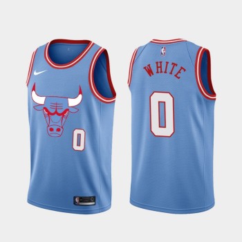 Men's Chicago Bulls #0 Coby White Blue 2019 City Edition Stitched NBA Jersey Men's Chicago Bulls #0 Coby White Blue 2019 City Edition Stitched NBA Jersey