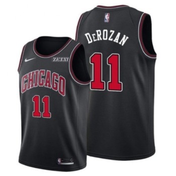 Men's Chicago Bulls #11 DeMar DeRozan Black Edition Swingman Stitched Basketball Jersey Men's Chicago Bulls #11 DeMar DeRozan Black Edition Swingman Stitched Basketball Jersey