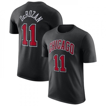 Men's Chicago Bulls #11 DeMar DeRozan Red 2022/23 Statement Edition Name & Number T-Shirt Men's Chicago Bulls #11 DeMar DeRozan Red 2022/23 Statement Edition Name & Number T-Shirt