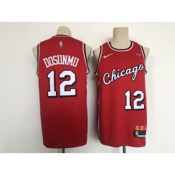 Men's Chicago Bulls #12 Ayo Dosunmu Red Stitched Basketball Jersey Men's Chicago Bulls #12 Ayo Dosunmu Red Stitched Basketball Jersey