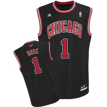 Men's Chicago Bulls #1 Derrick Rose Black Stitched Basketball Jersey Men's Chicago Bulls #1 Derrick Rose Black Stitched Basketball Jersey