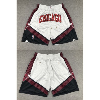 Men's Chicago Bulls 2022/23 City Edition White Shorts (Run Small) Men's Chicago Bulls 2022/23 City Edition White Shorts (Run Small)