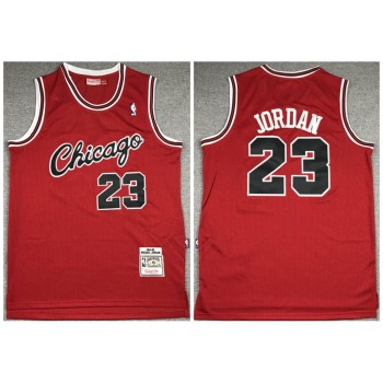Men's Chicago Bulls #23 Michael Jordan 1984-85 Red Throwback Stitched Jersey Men's Chicago Bulls #23 Michael Jordan 1984-85 Red Throwback Stitched Jersey