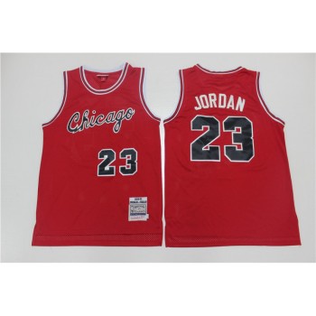 Men's Chicago Bulls #23 Michael Jordan 1984-85 Red Throwback Stitched Jersey Men's Chicago Bulls #23 Michael Jordan 1984-85 Red Throwback Stitched Jersey