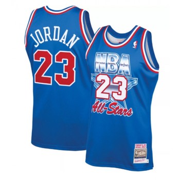 Men's Chicago Bulls #23 Michael Jordan 1993 Blue All-Star Throwback Swingman Stitched NBA Jersey Men's Chicago Bulls #23 Michael Jordan 1993 Blue All-Star Throwback Swingman Stitched NBA Jersey