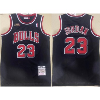 Men's Chicago Bulls #23 Michael Jordan Black 1997-98 Throwback Champions Stitched Jersey Men's Chicago Bulls #23 Michael Jordan Black 1997-98 Throwback Champions Stitched Jersey