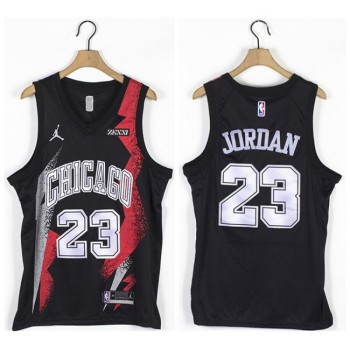 Men's Chicago Bulls #23 Michael Jordan Black Stitched Basketball Jersey Men's Chicago Bulls #23 Michael Jordan Black Stitched Basketball Jersey