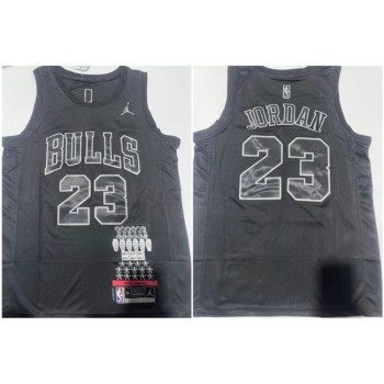 Men's Chicago Bulls #23 Michael Jordan Black Stitched Basketball Jersey Men's Chicago Bulls #23 Michael Jordan Black Stitched Basketball Jersey