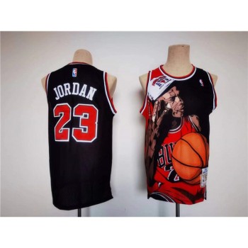 Men's Chicago Bulls #23 Michael Jordan Black Stitched Jersey Men's Chicago Bulls #23 Michael Jordan Black Stitched Jersey