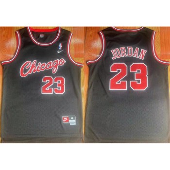 Men's Chicago Bulls #23 Michael Jordan Black Stitched Jersey Men's Chicago Bulls #23 Michael Jordan Black Stitched Jersey