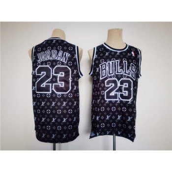 Men's Chicago Bulls #23 Michael Jordan Black Stitched Jersey Men's Chicago Bulls #23 Michael Jordan Black Stitched Jersey