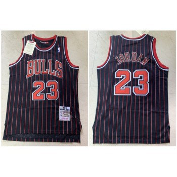 Men's Chicago Bulls #23 Michael Jordan Black Throwback Stitched Jersey Men's Chicago Bulls #23 Michael Jordan Black Throwback Stitched Jersey