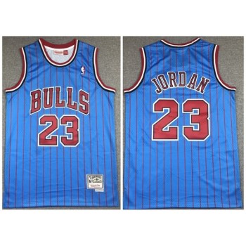 Men's Chicago Bulls #23 Michael Jordan Bule Throwback Stitched Jersey Men's Chicago Bulls #23 Michael Jordan Bule Throwback Stitched Jersey