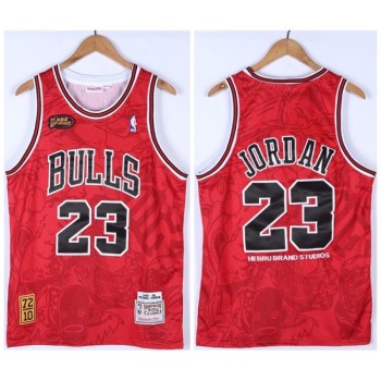 Men's Chicago Bulls #23 Michael Jordan Red 1995-96 Throwback Stitched Jersey Men's Chicago Bulls #23 Michael Jordan Red 1995-96 Throwback Stitched Jersey