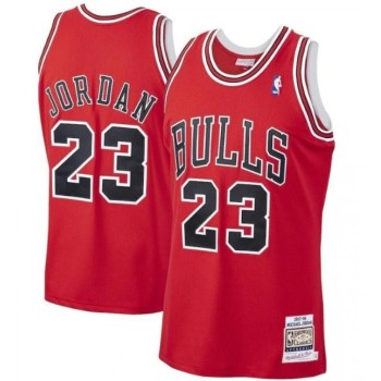 Men's Chicago Bulls #23 Michael Jordan Red 1997-98 Throwback Stitched Jersey Men's Chicago Bulls #23 Michael Jordan Red 1997-98 Throwback Stitched Jersey