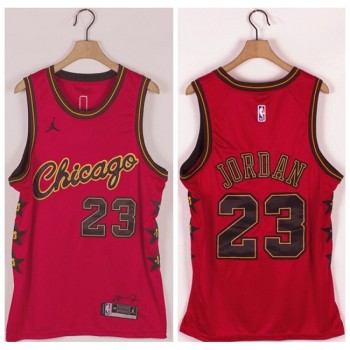 Men's Chicago Bulls #23 Michael Jordan Red Championship Stitched Jersey Men's Chicago Bulls #23 Michael Jordan Red Championship Stitched Jersey