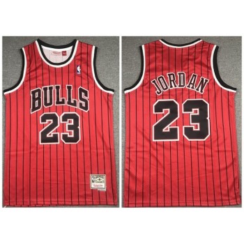 Men's Chicago Bulls #23 Michael Jordan Red Throwback Stitched Jersey Men's Chicago Bulls #23 Michael Jordan Red Throwback Stitched Jersey