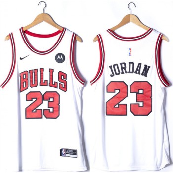 Men's Chicago Bulls #23 Michael Jordan White Stitched Basketball Jersey Men's Chicago Bulls #23 Michael Jordan White Stitched Basketball Jersey