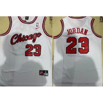 Men's Chicago Bulls #23 Michael Jordan White Stitched Jersey Men's Chicago Bulls #23 Michael Jordan White Stitched Jersey