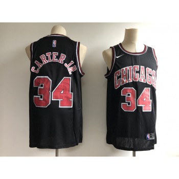Men's Chicago Bulls #34 Wendell Carter Jr. Black Statement Edition Swingman Stitched NBA Jersey Men's Chicago Bulls #34 Wendell Carter Jr. Black Statement Edition Swingman Stitched NBA Jersey