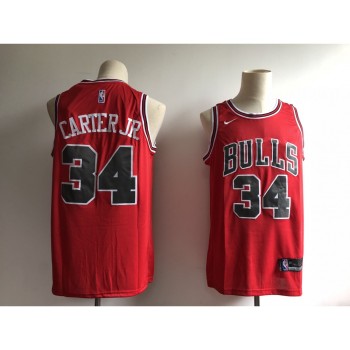 Men's Chicago Bulls #34 Wendell Carter Jr. Red Swingman Stitched NBA Jersey Men's Chicago Bulls #34 Wendell Carter Jr. Red Swingman Stitched NBA Jersey