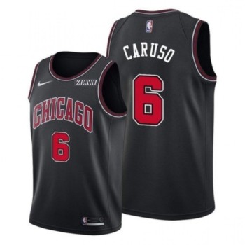 Men's Chicago Bulls #6 Alex Caruso Black Edition Swingman Stitched Basketball Jersey Men's Chicago Bulls #6 Alex Caruso Black Edition Swingman Stitched Basketball Jersey
