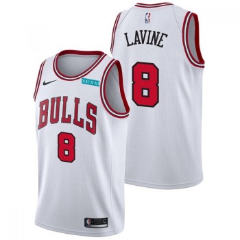 Men's Chicago Bulls #8 Zach LaVine White Edition Swingman Stitched Basketball Jersey Men's Chicago Bulls #8 Zach LaVine White Edition Swingman Stitched Basketball Jersey