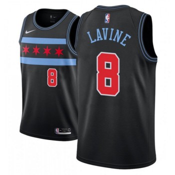 Men's Chicago Bulls #8 Zach lavine Black Stitched Basketball Jersey Men's Chicago Bulls #8 Zach lavine Black Stitched Basketball Jersey