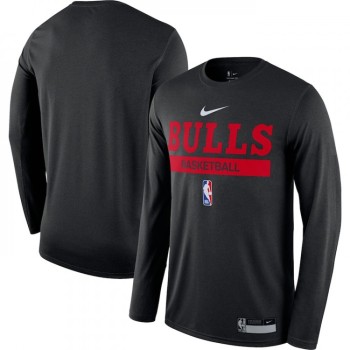Men's Chicago Bulls Black 2022/23 Legend On-Court Practice Performance Long Sleeve T-Shirt Men's Chicago Bulls Black 2022/23 Legend On-Court Practice Performance Long Sleeve T-Shirt