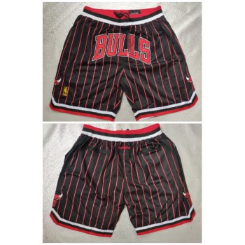 Men's Chicago Bulls Black&Red Shorts (Run Small) Men's Chicago Bulls Black&Red Shorts (Run Small)