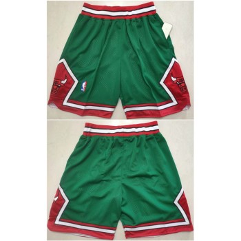 Men's Chicago Bulls Green Shorts (Run Small) Men's Chicago Bulls Green Shorts (Run Small)