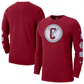 Men's Chicago Bulls Red 2022/23 City Edition Essential Expressive Long Sleeve T-Shirt Men's Chicago Bulls Red 2022/23 City Edition Essential Expressive Long Sleeve T-Shirt